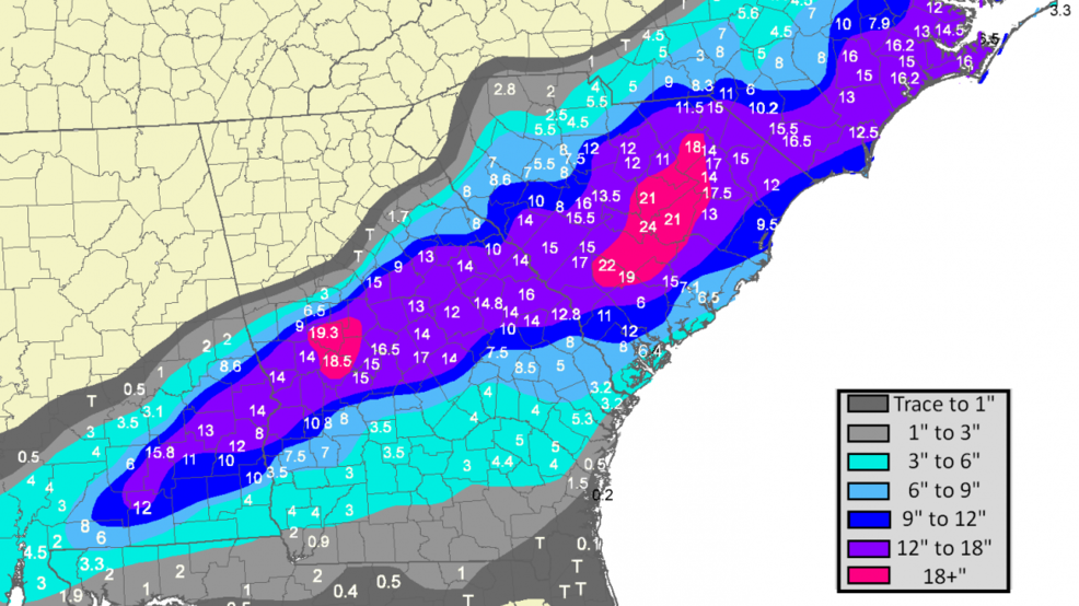 45 years later South Carolina's biggest snowstorm WACH