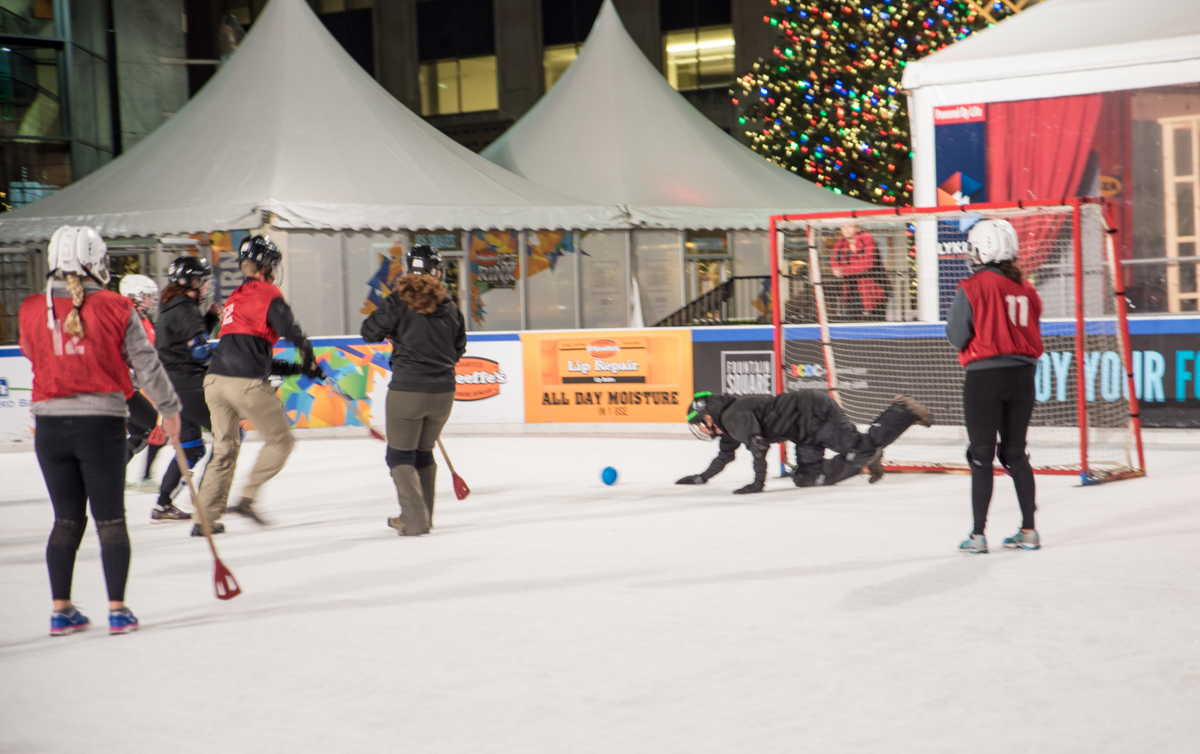 So This Is What Broomball On Fountain Square Is All About Cincinnati