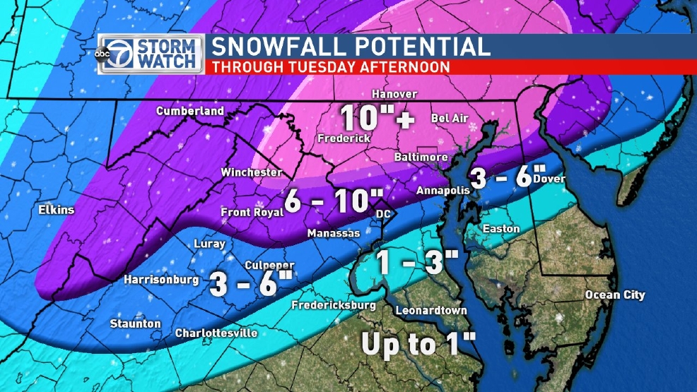 PREPARE Winter storm to impact DC area and East Coast tonight through