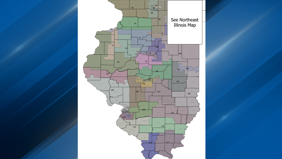 Proposed map of new Illinois legislative boundaries released WICS