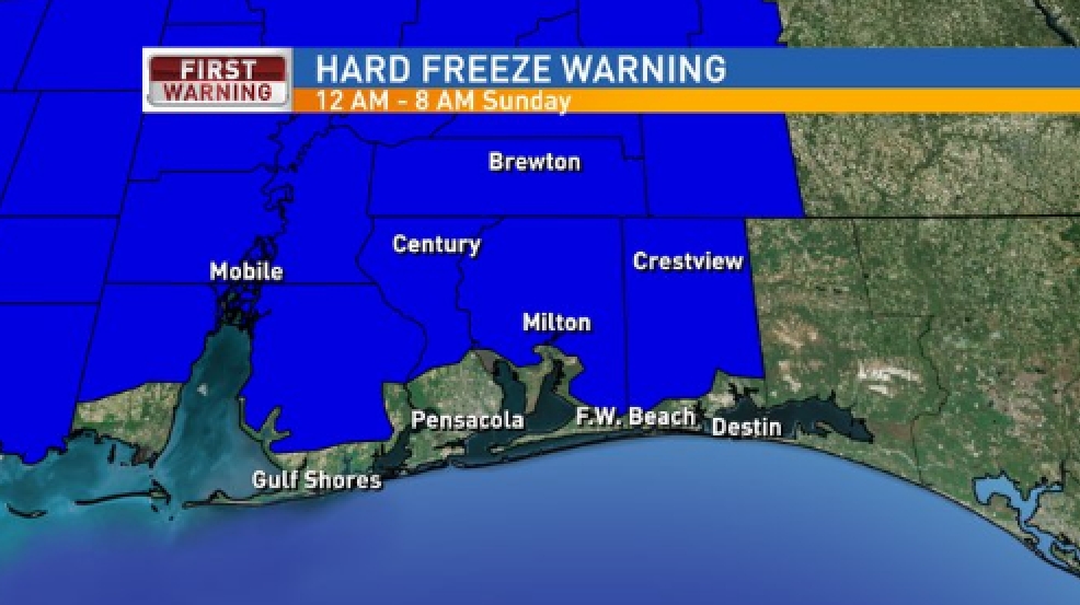 A Hard Freeze Hits Northwest Florida... WEAR