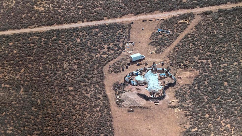 Compound Searched Children Removed New Mexico compound aerial AP489.jpg