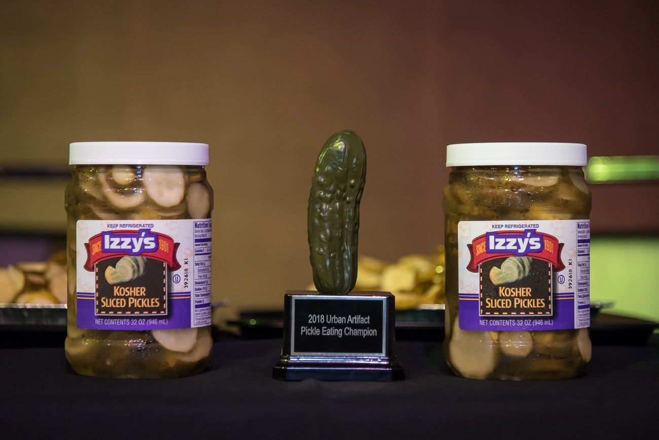 Urban Artifact Hosted A PickleEating Contest To Kickoff The Release Of Its ‘Pickle’ Beer