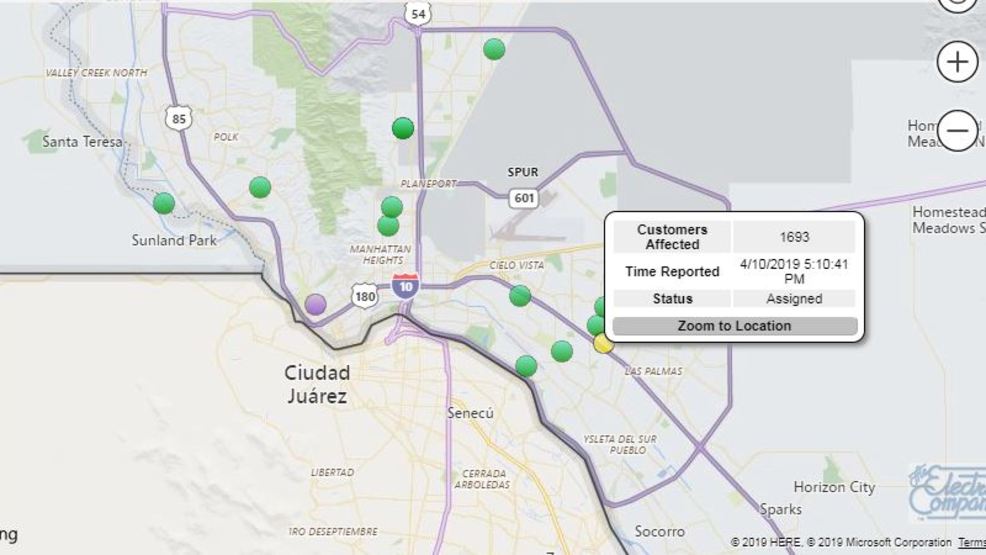 EL PASO ELECTRIC POWER OUTAGE TODAY intelligence overview