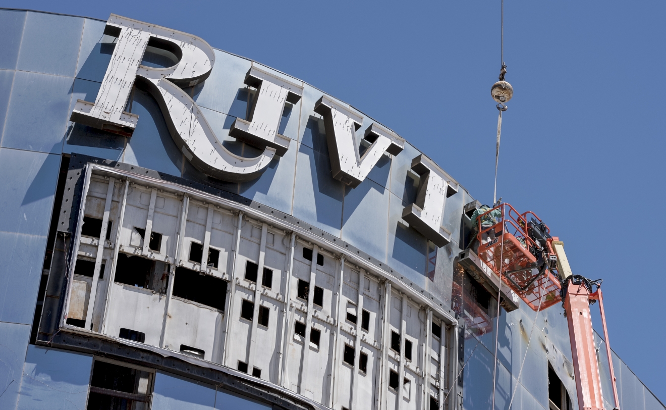 Riviera hotel and casino demolition