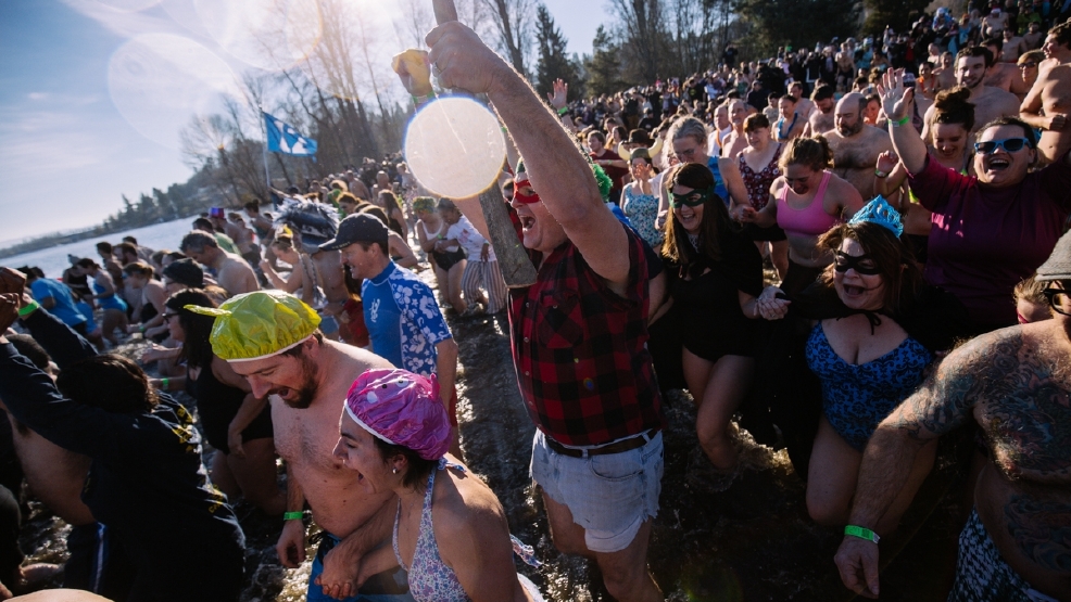 Photos Thousands take Seattle's Annual Polar Bear Plunge KATU