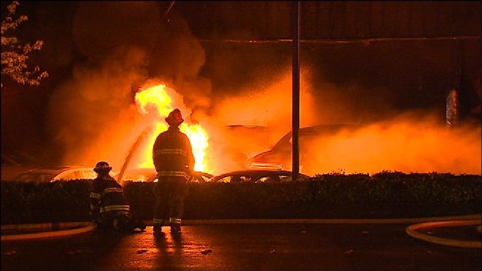 Crews battle stubborn fire at Bellevue Ford dealership ...