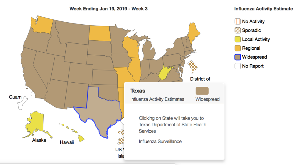 Flu Chart Texas