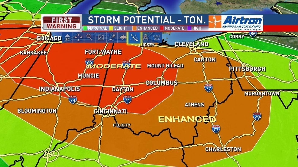 Tornado watch issued in central Ohio until 5 a.m. WSYX