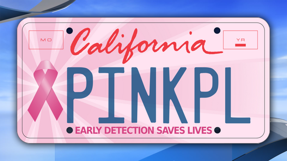 New California license plate supports Breast Cancer Awareness KMPH