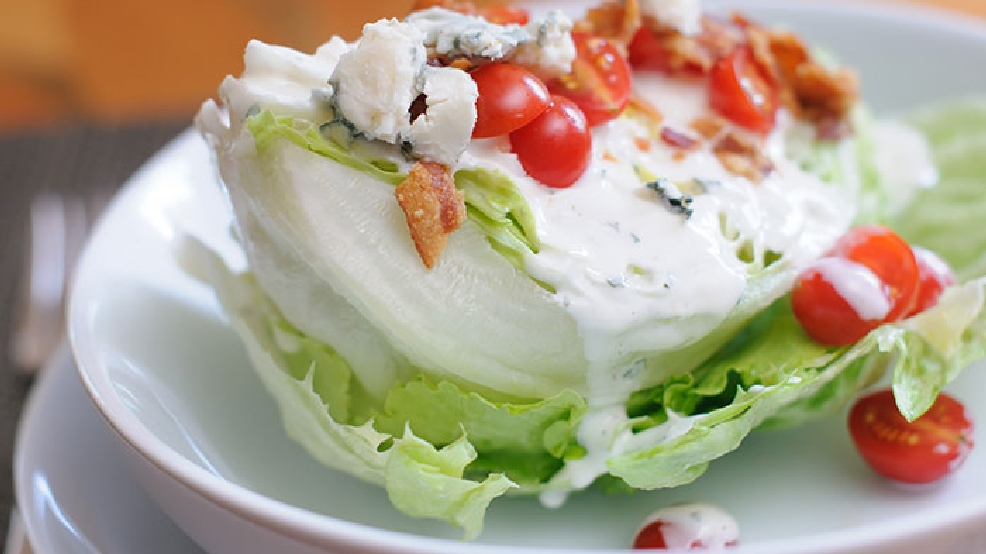 Wedge Salad with Bleu Cheese Dressing WLUK